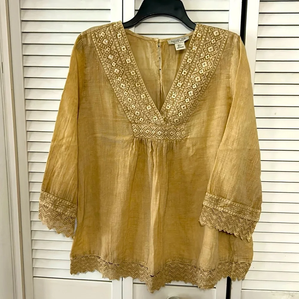 NWOT Rachel Zoe Gauze Top - Picture 1 of 5